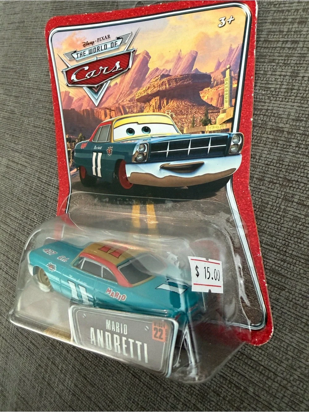 Cars Disney Mattel Mario Andretti Toy Car - Blue